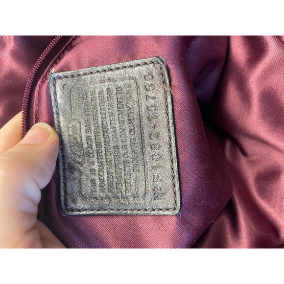 Coach Mia Op Art Signature Sateen Tote Shoulder Bag Gold Tan Womens - Picture 6 of 11